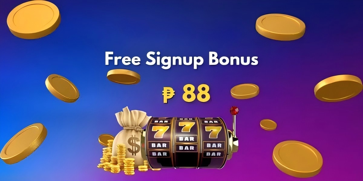 Playtime Apps free signup bonus banner with slot machine sevens, a money bag and peso 88 reward text